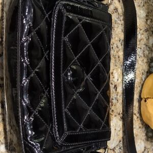 Kate Spade Black Mini Bag with Quilted Design